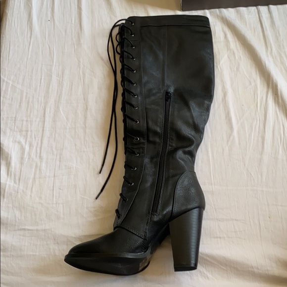 Black Leather Boots - Picture 2 of 6